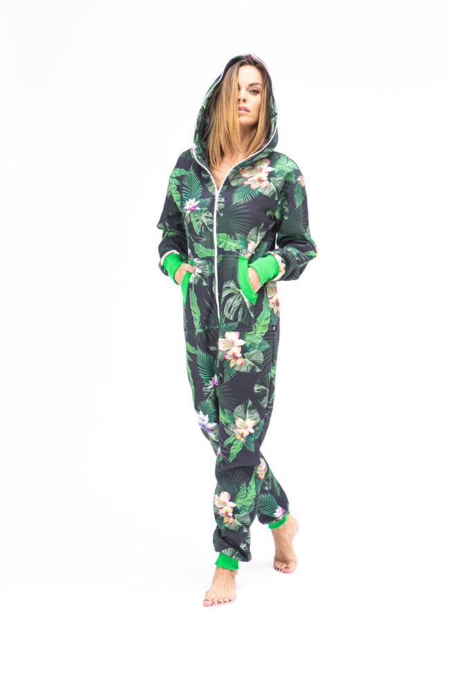 Sofa Killer women onesie with floral prints Tropical