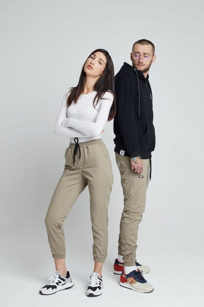 CREW - Jogger Unisex - Beżowe (XL)