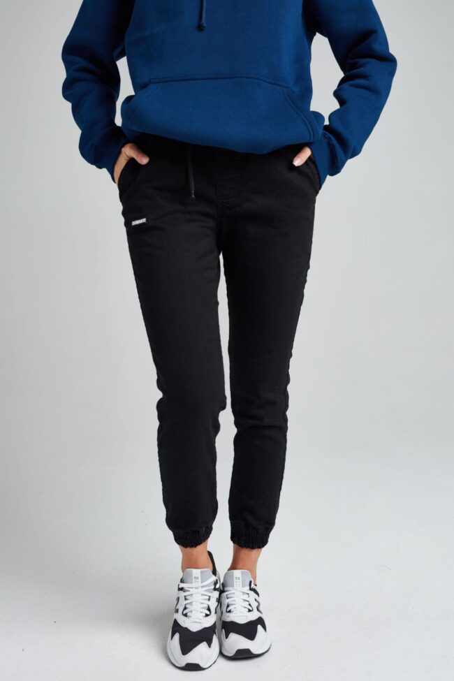 CREW - Jogger Jeans - Unisex - Czarny Jeans (M)
