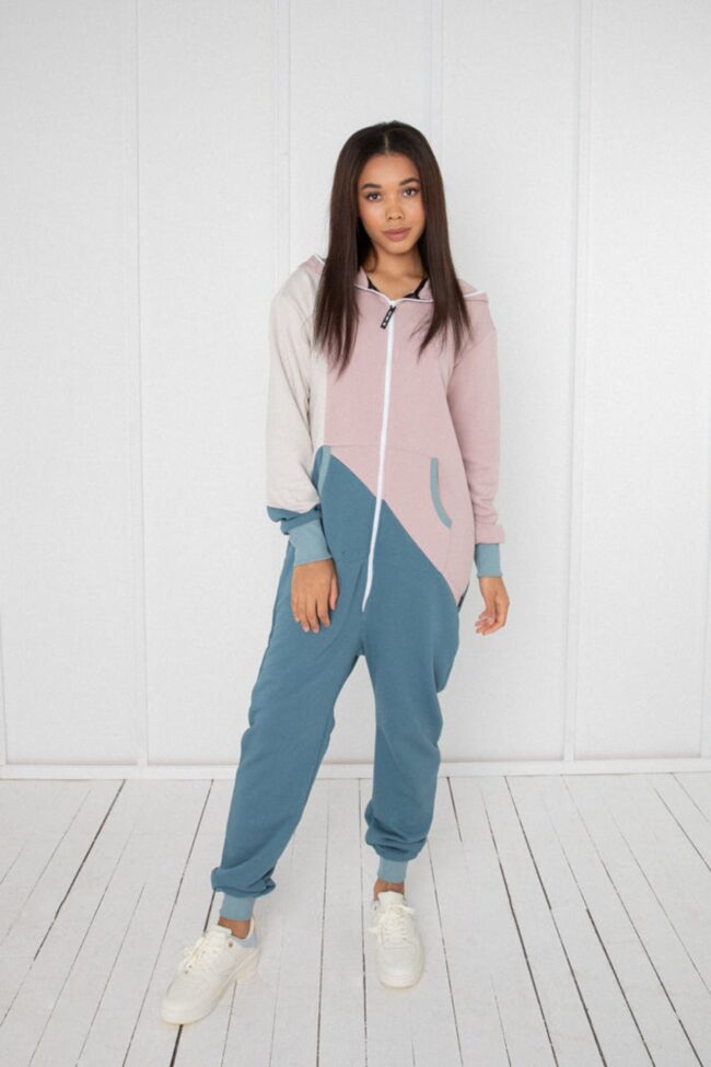 Sofa Killer tricolor onesie Lagoon