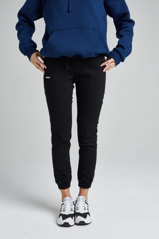 CREW - Jogger Jeans - Unisex - Czarny Jeans (M)
