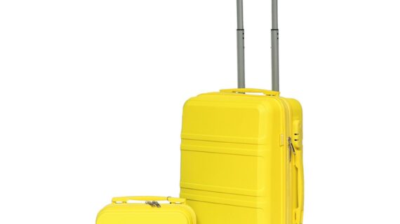 Zestaw Walizek BARUT Walizka Kufer Żółte Walizki