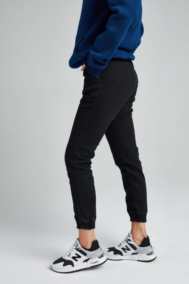 CREW - Jogger Jeans - Unisex - Czarny Jeans (M)