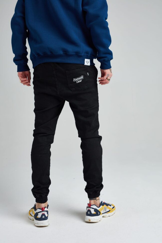 CREW - Jogger Jeans - Unisex - Czarny Jeans (M)