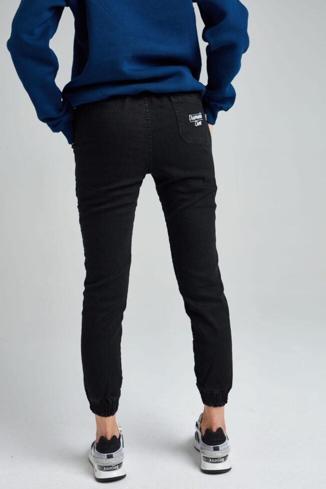 CREW - Jogger Jeans - Unisex - Czarny Jeans (M)