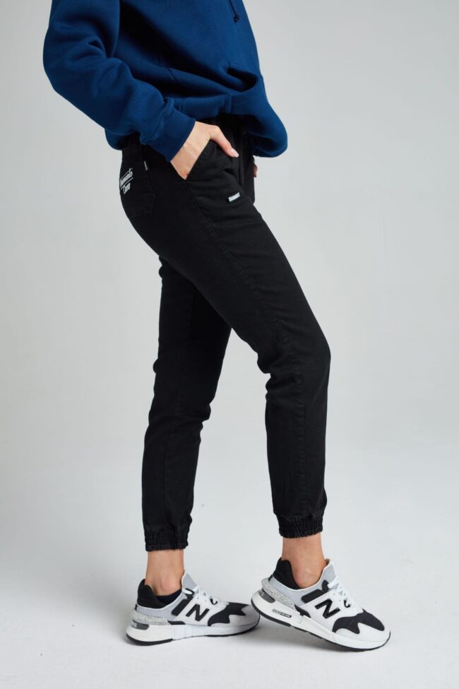 CREW - Jogger Jeans - Unisex - Czarny Jeans (M)